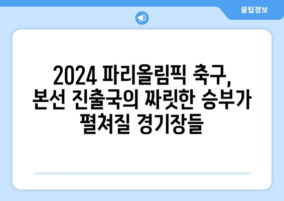 2024 파리올림픽 축구 최종 본선진출국 경기장