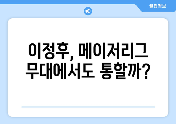 이정후의 메이저리그 타율, 예상보다 낮을까?