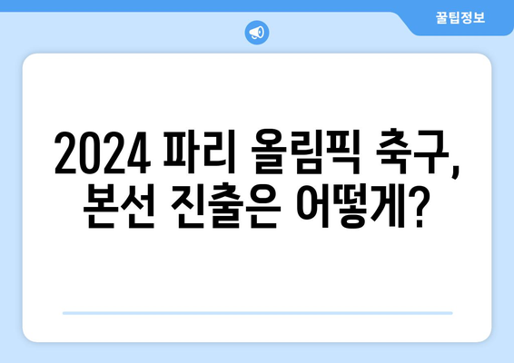 2024 파리 올림픽 축구 최종 본선 진출국 결정 방식