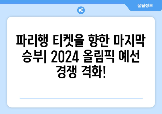 2024 파리 올림픽의 막바지 준비 무대: 현대 양궁월드컵 3차 대회