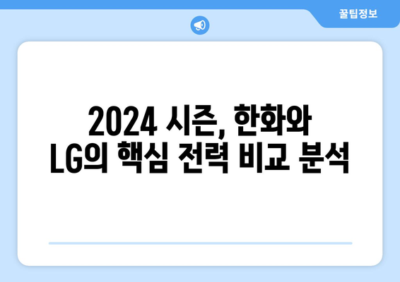 한국 프로야구 2024: 한화 이글스 vs LG 트윈스 개막 로스터