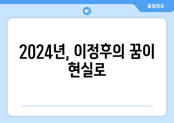 키움히어로즈 이정후, 2024년 MLB 도전 선언