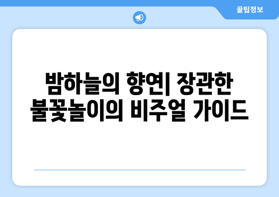 밤하늘의 향연| 장관한 불꽃놀이의 비주얼 가이드