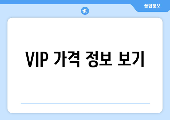 VIP 가격 정보 보기