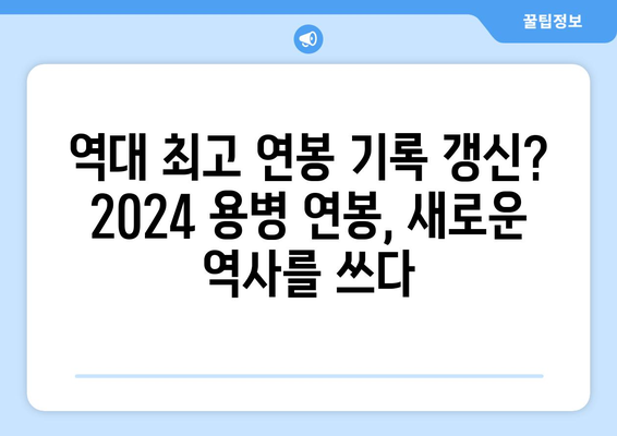 2024 한국 프로야구 외국인 용병 선수 연봉 순위