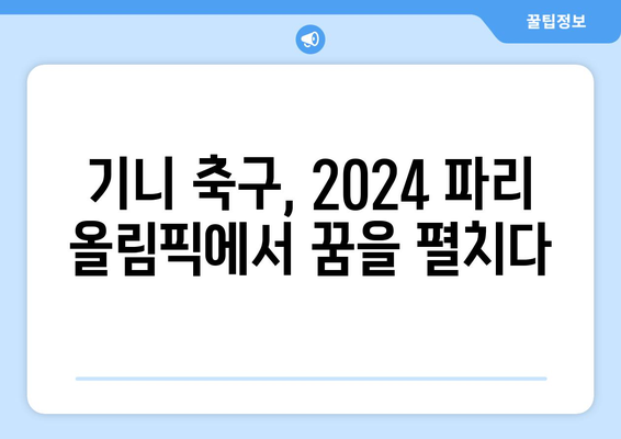 2024 파리 올림픽 축구 최종 본선진출국: 기니 진출