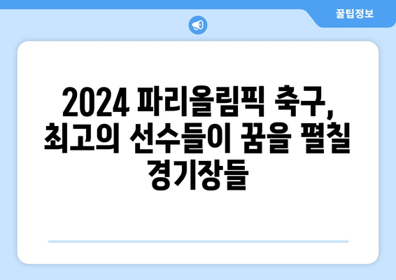 2024 파리올림픽 축구 최종 본선진출국 경기장