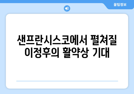 이정후, 샌프란시스코에서 새로운 시작