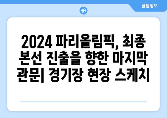 2024 파리올림픽 최종 본선진출국 결정 경기장