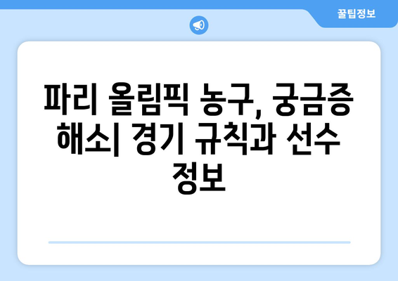 파리 올림픽 농구: 농구에 관한 관중들의 궁금증 해소