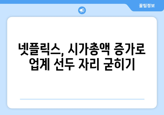 해외 확장과 인기 프로그램으로 넷플릭스 시가총액 증가