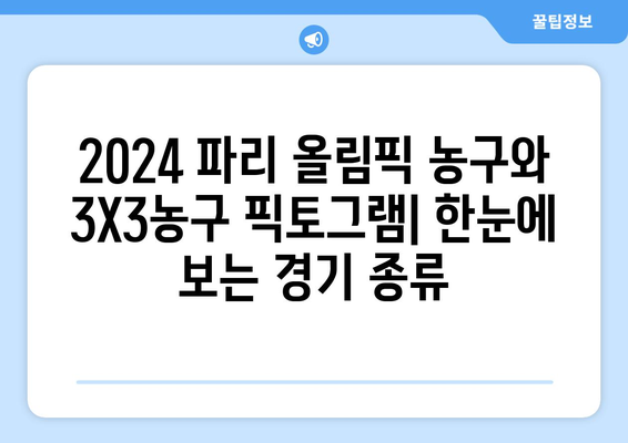 2024 파리 올림픽 농구, 3X3농구 픽토그램