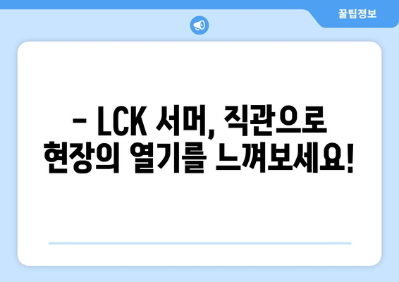 LCK 서머 일정, 티켓 및 중계