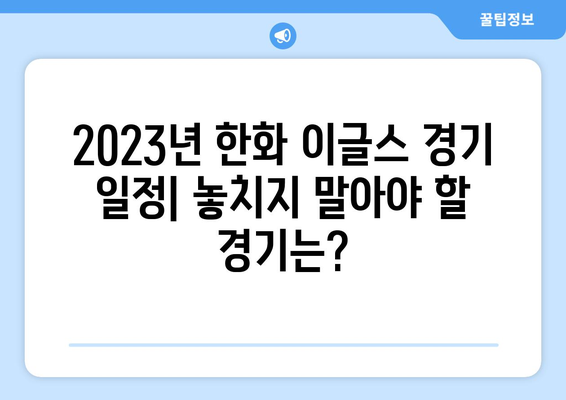 대전 야구 관람 명소: 한화생명 이글스파크 입장 및 경기 일정