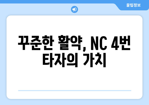 NC 다이노스 4번 타자: 리그 최고의 타자