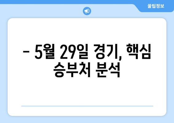 삼성-키움전 2024년 5월 29일 분석