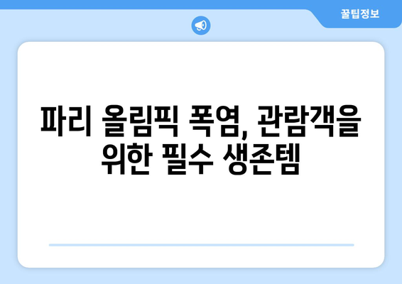 파리 올림픽 폭염 대비책: 에어컨 없는 대회 현장의 생존 전략