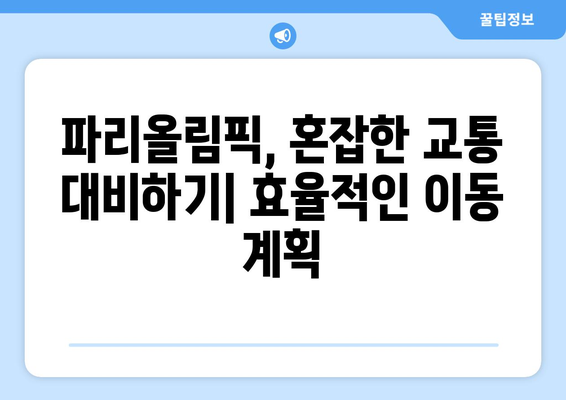 파리올림픽 교통 차량 안내