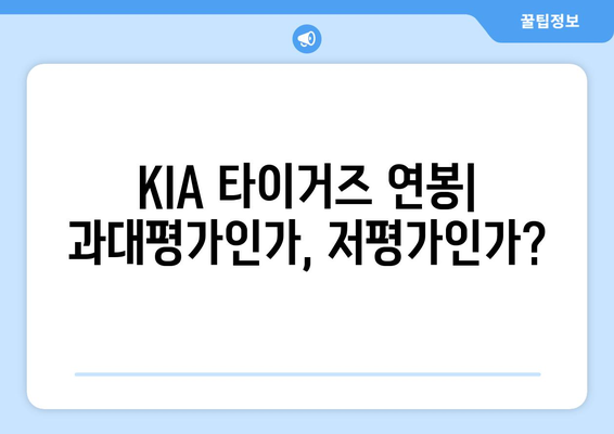 KIA 타이거즈 연봉: 과대평가인가, 저평가인가?