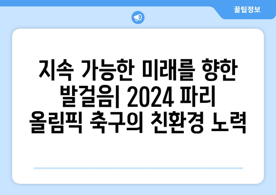 2024 파리 올림픽 축구: 관심과 지속 가능성의 교차점