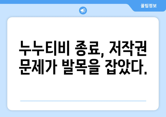 누누티비 종료 이유: 자체 앱 폐쇄에도 불구하고