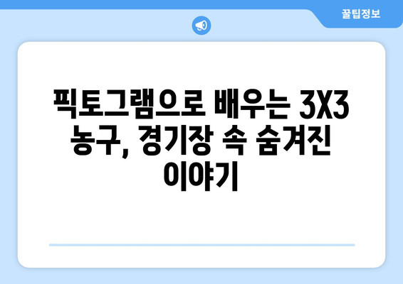 2024년 파리 올림픽 3X3 농구 정보 및 픽토그램