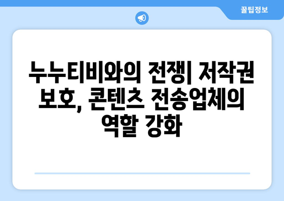 제2누누티비 차단: 콘텐츠전송업자에 의무 부과