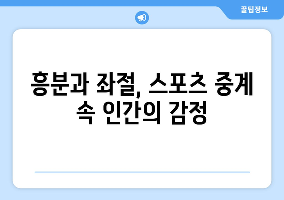 스포츠 중계의 인간적인 측면