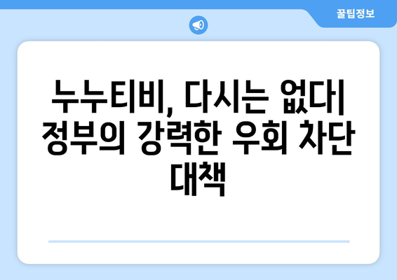 정부의 누누티비 재발 방지 대책: 우회 유통 차단