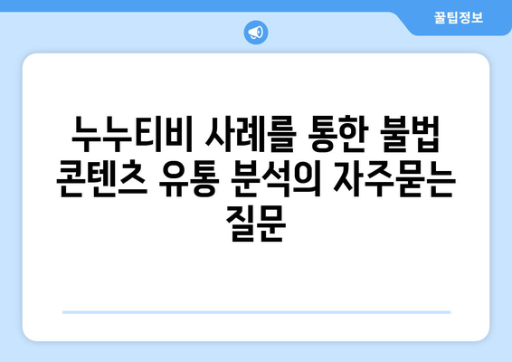 누누티비 사례를 통한 불법 콘텐츠 유통 분석