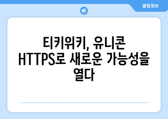 유니콘 HTTPS의 IP 우회 효과와 티키위키 가치 상승