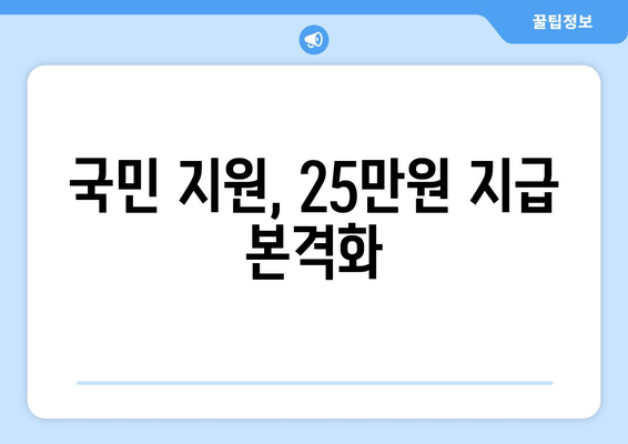 이재명의 25만원 지원금 법안, 국회 통과