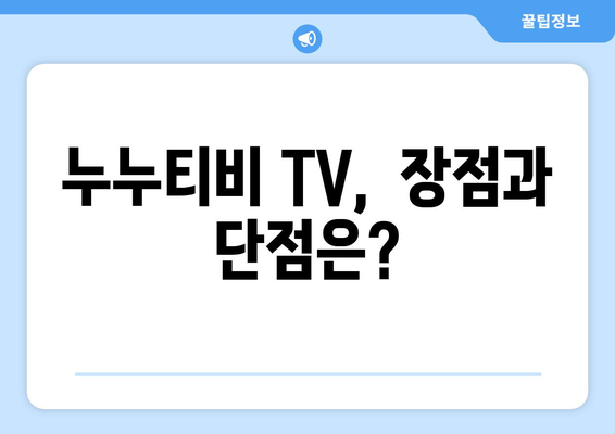 누누티비 TV에 대한 궁금증 해결