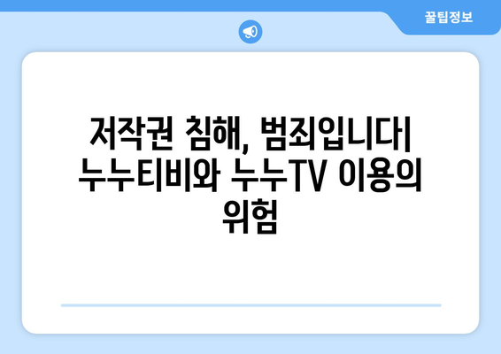 누누티비와 누누TV의 현황 및 불법성