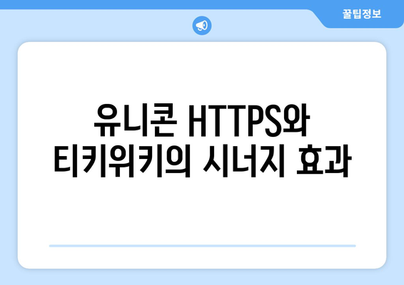 유니콘 HTTPS의 IP 우회 효과와 티키위키 가치 상승