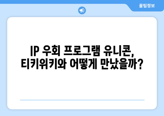 IP 우회 프로그램 유니콘과 티키위키의 상관 관계