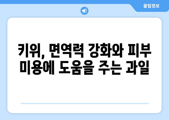 식사 후 매일 키위 한 개로 건강 향상