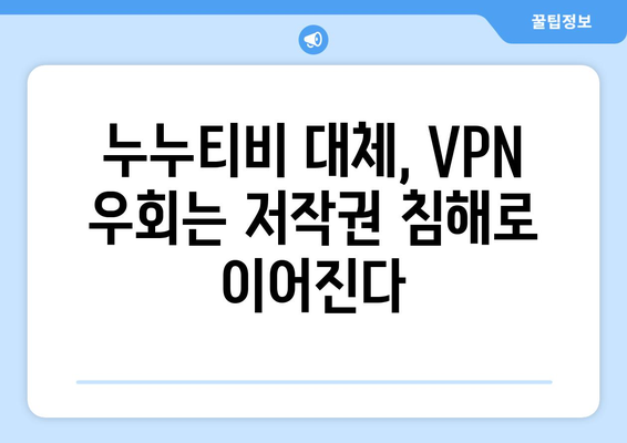 누누티비 대체 VPN 주소 우회 이용 공모자 저작권 침해 처벌