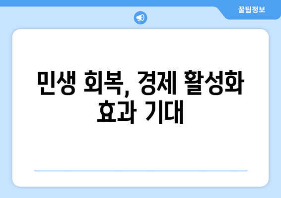 1인당 25만원 민생회복지원금 지급 계획