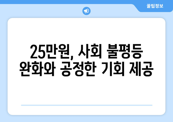 인플레이션 시대에 25만원 기본 소득의 필요성