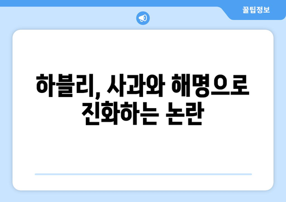 고속도로 후진 BJ 하블리와 소셜 미디어 통신으로 인한 논란