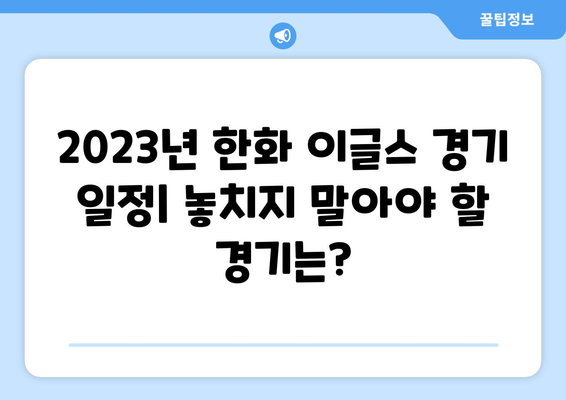 대전 야구 관람 명소: 한화생명 이글스파크 입장 및 경기 일정