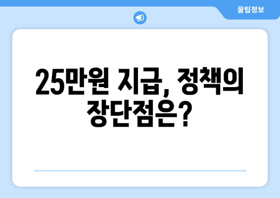 1인당 25만원 지급: 국민 구원의 희망인가 가계 부채의 증가인가?