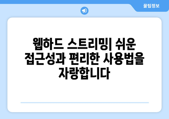 티비위키 대신 웹하드 스트리밍을 이용하는 이점