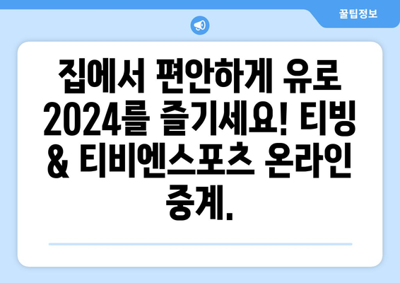 유로 2024 중계(티빙, 티비엔스포츠)