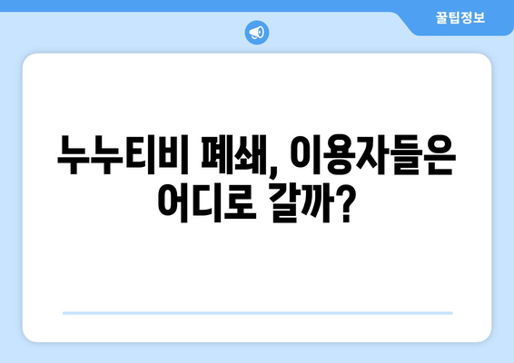 누누티비 종료 사유: 자체 앱까지 발표했는데?