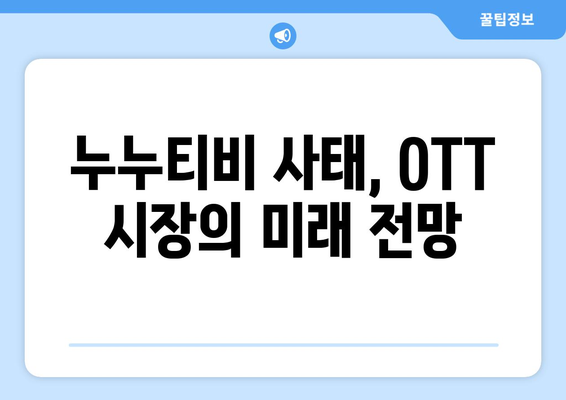 누누티비 사이트 폐쇄: OTT 산업에 미치는 영향