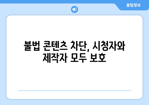 "제2의 누누티비" 차단: 불법 콘텐츠 전송업체에 의무 부과