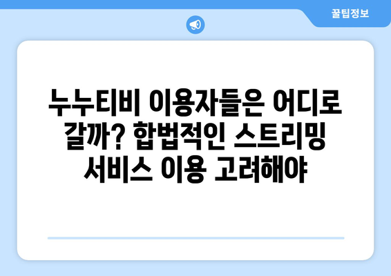 넷플릭스 대신? 불법 스트리밍 사이트 누누티비 서비스 종료