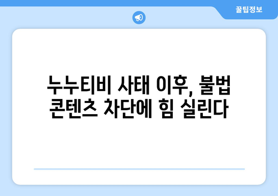 불법 콘텐츠 전송업체에 제2 누누티비 규제 의무 부과